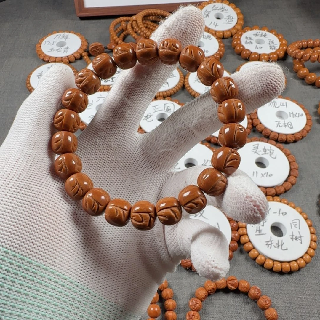╭***╮桃核手串11龙纹一道筋老型
