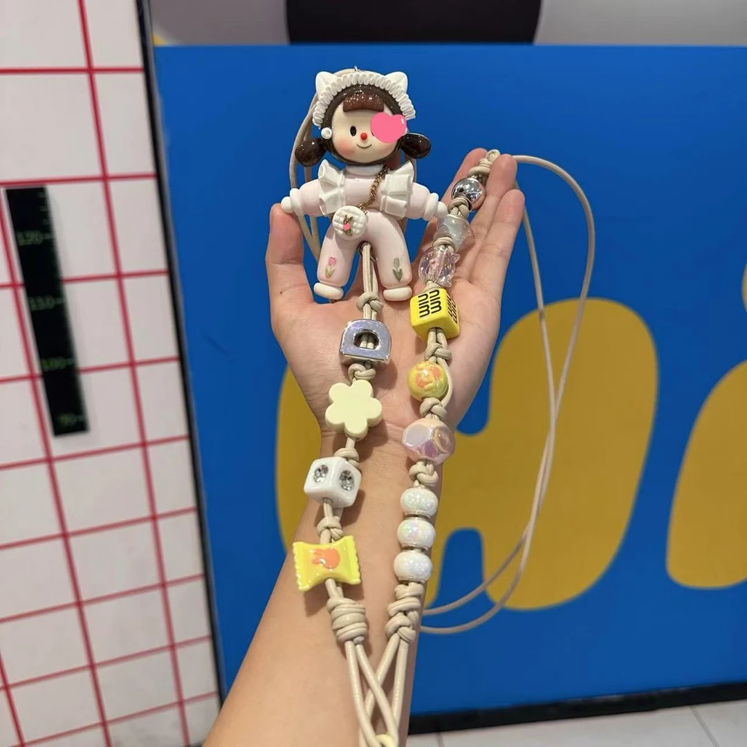 122樱花小兔公主时尚手机斜跨手机挂绳斜挎