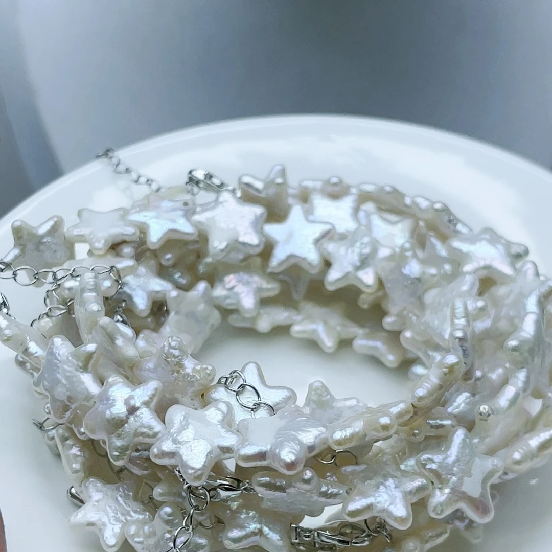 淡水珍珠颈饰钛钢
