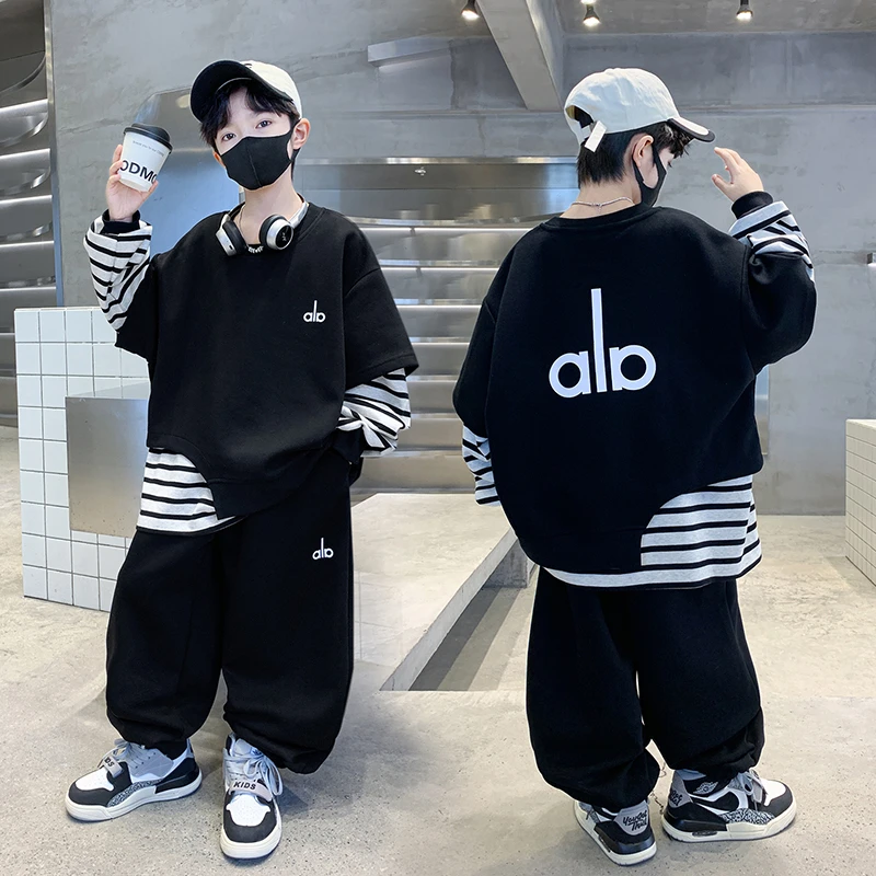 【130-180】男童秋季新款时尚休闲两件套&f8868休闲套装