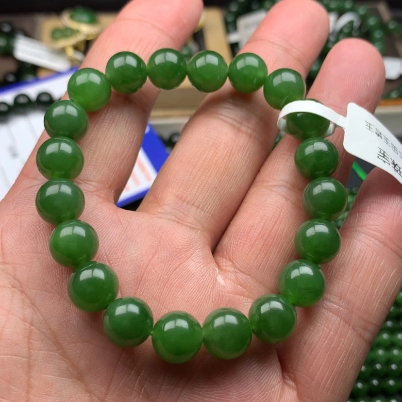 【闪购商品】未镶嵌手链和田玉（碧玉）10