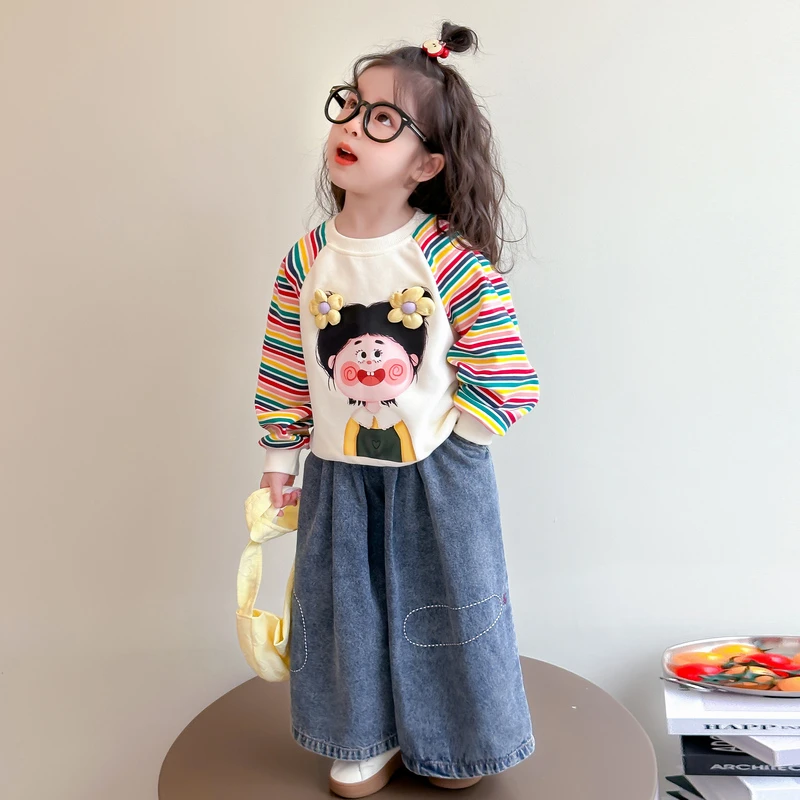 女童卫衣春秋季2025新款时髦洋气女孩宝宝春款上衣儿童装春装衣服