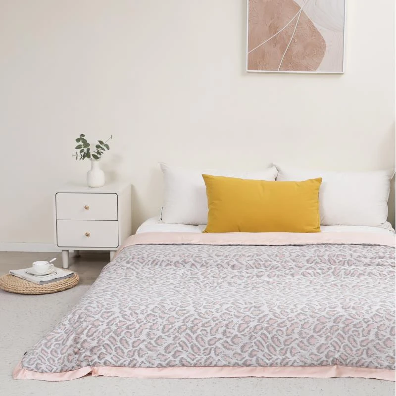 X【豹纹-粉】莱赛尔夏被150*200cm