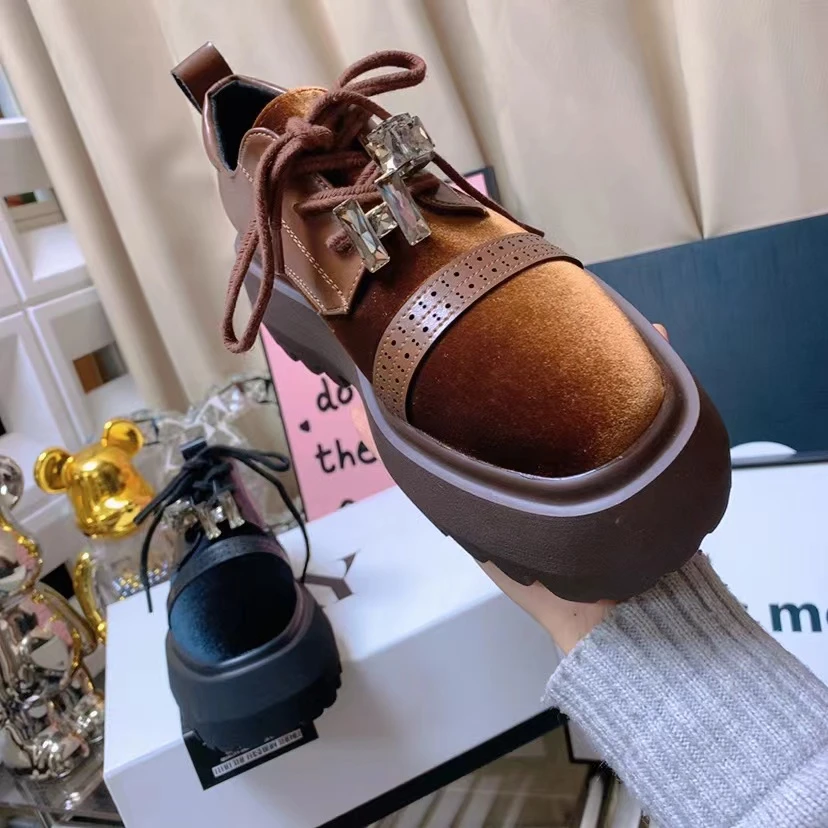 佳佳2025春季新款厚底女士乐福鞋111-25