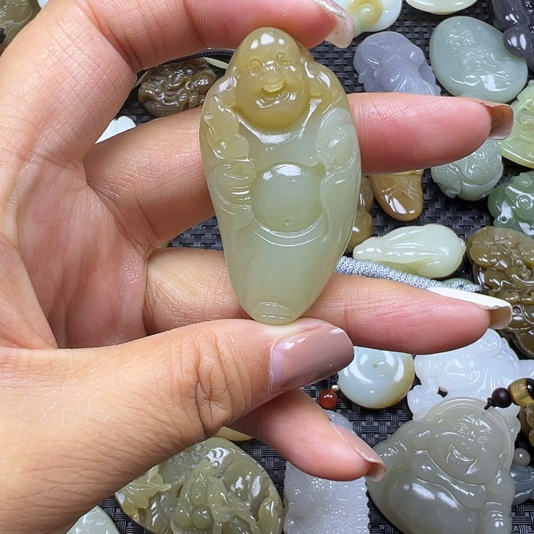 和田玉未镶嵌颈饰50.5