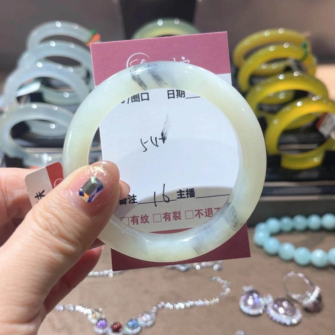 岫玉手镯未镶嵌手镯