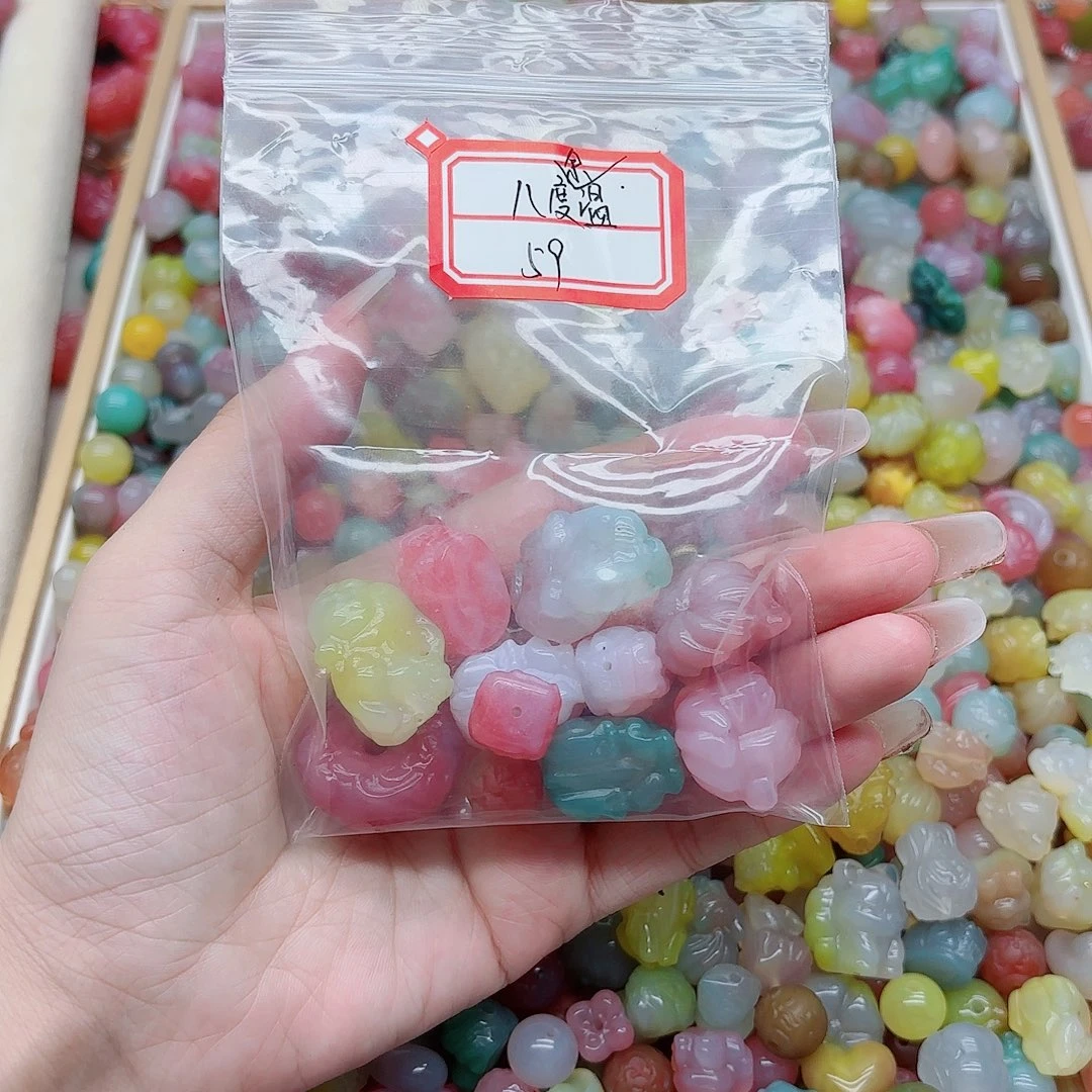 八***温未镶嵌手链玛瑙/玉髓盐源59