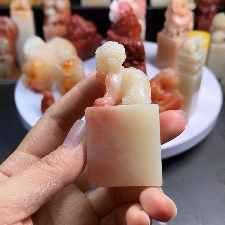 寿山石印章狮子章