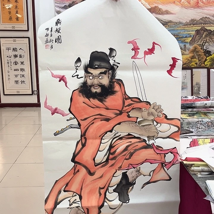 国画纯手绘宣纸花鸟山水