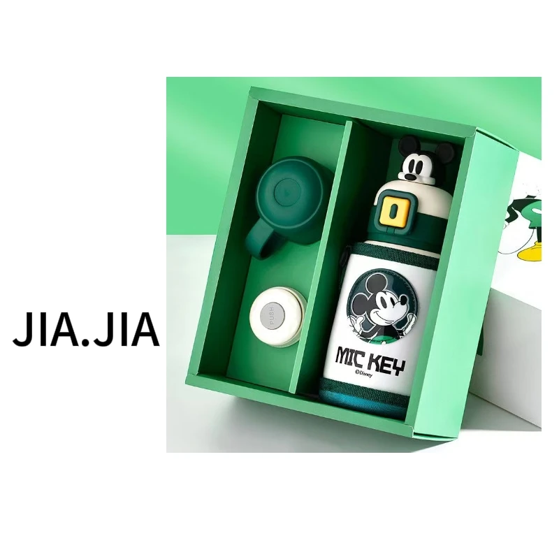 【佳佳】迪士尼草莓熊米奇系列高颜值公仔套盒316不锈钢保温520ml