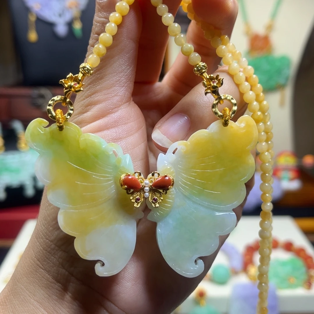 翡翠未镶嵌颈饰天然翡翠