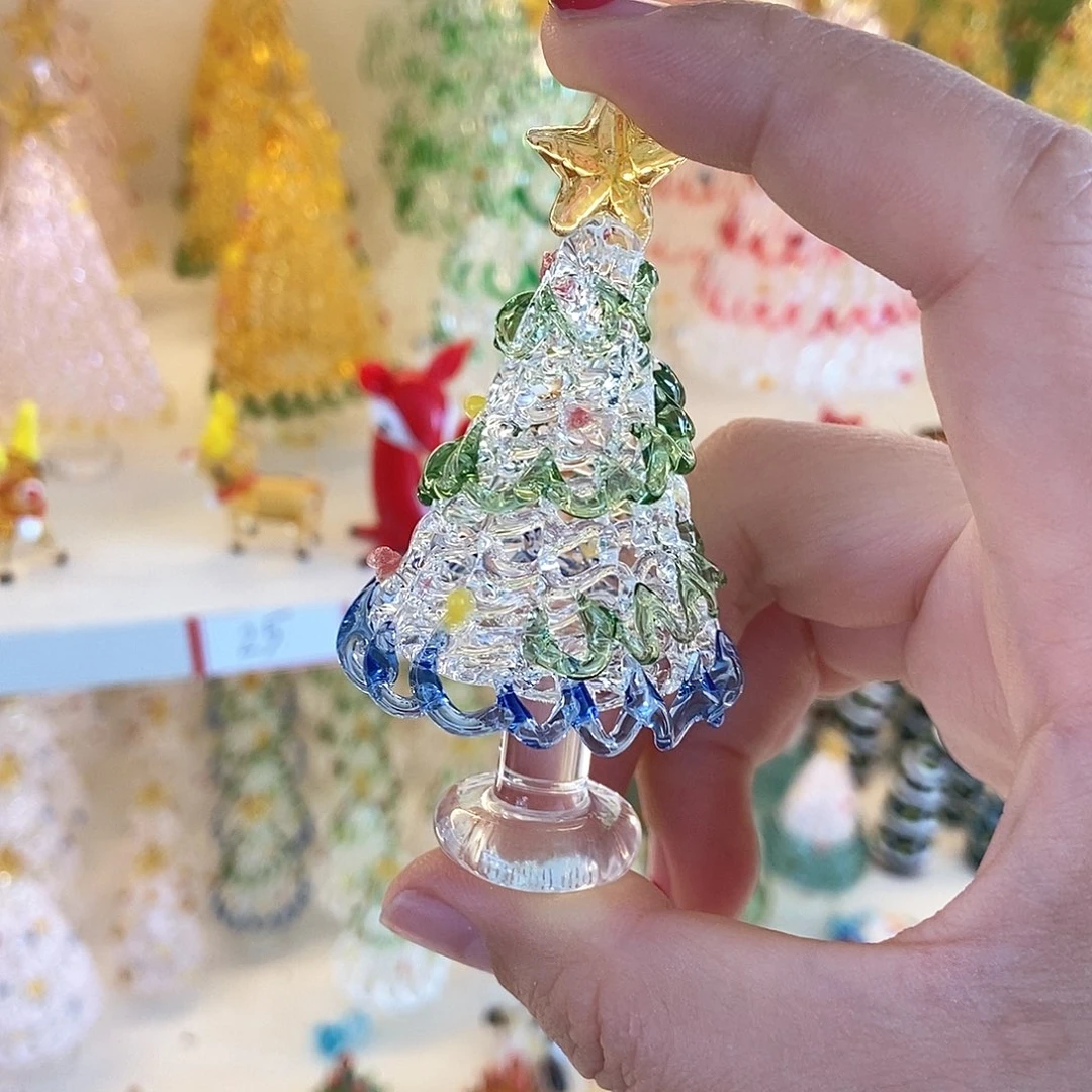 琉璃手工艺品蓝边