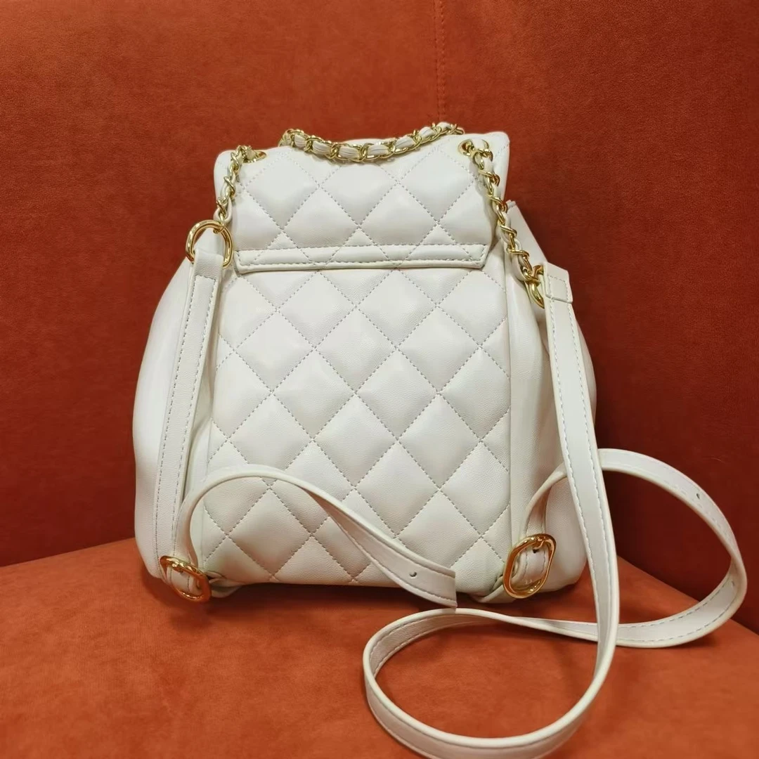 时尚新款真皮女包褶皱小手提袋 10898 白色