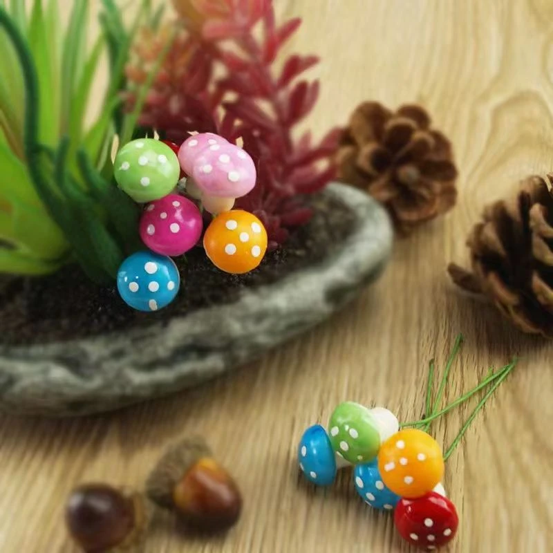 微景观摆件仿真蘑菇瓢虫装饰品创意小配件