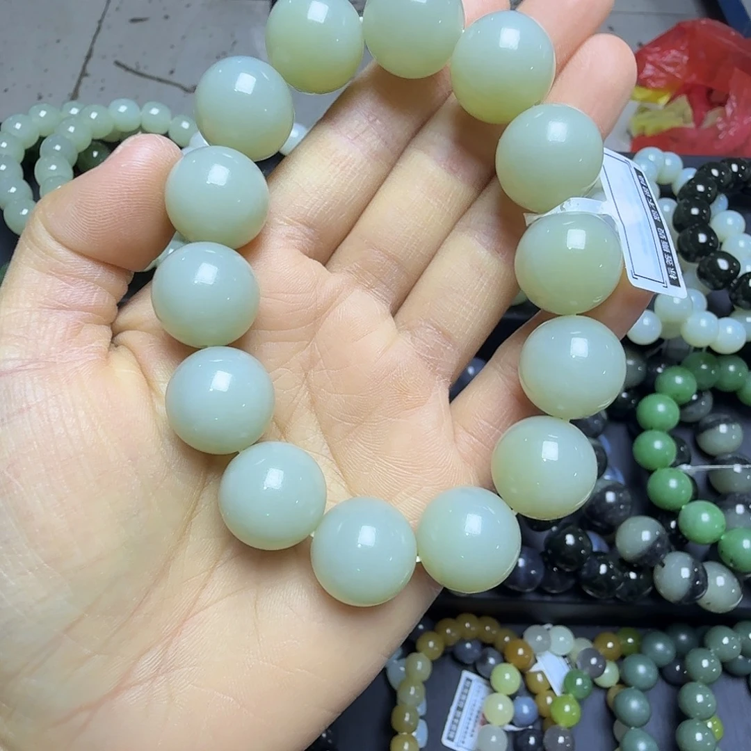 嘉***涵和田玉未镶嵌手链