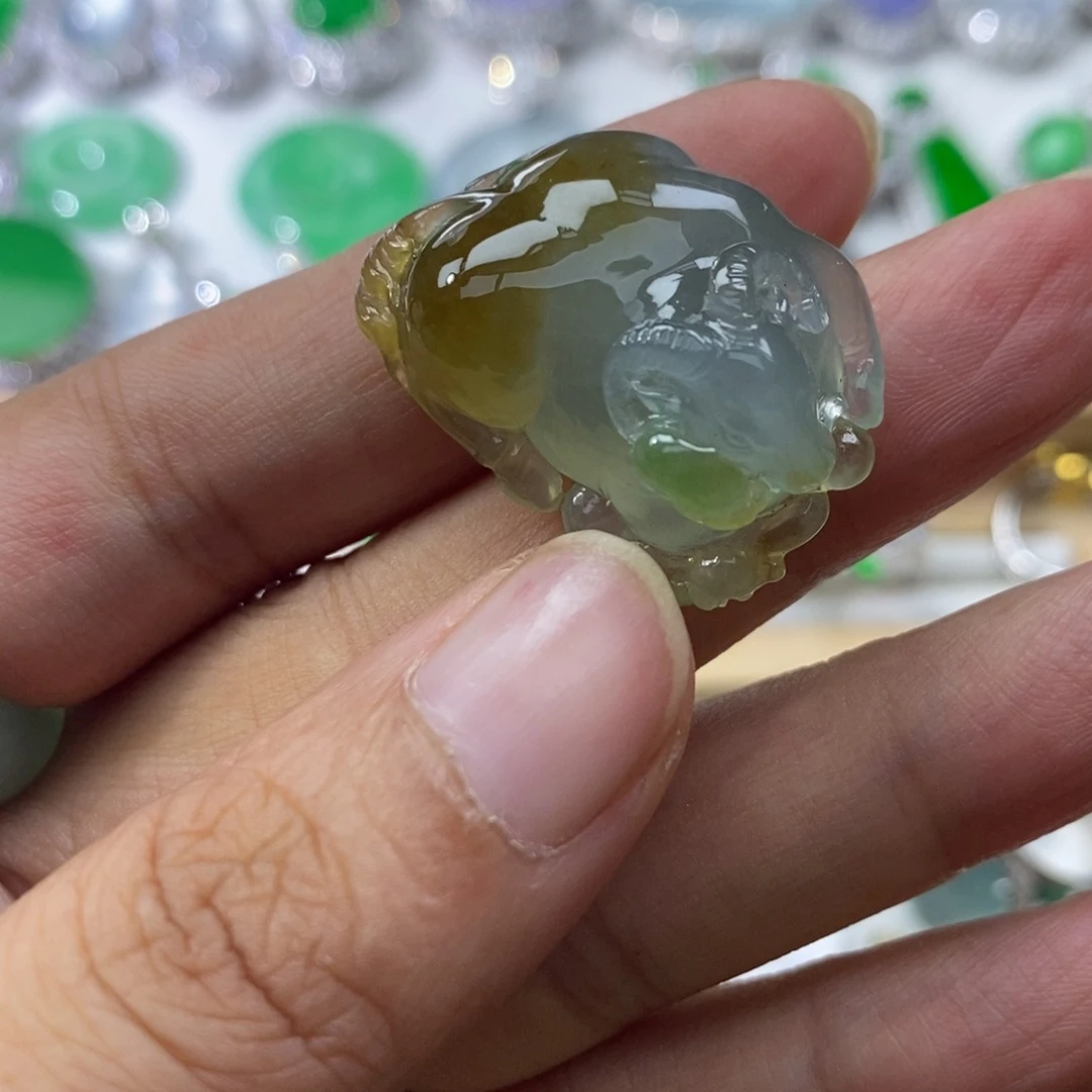 翡翠未镶嵌颈饰缅甸