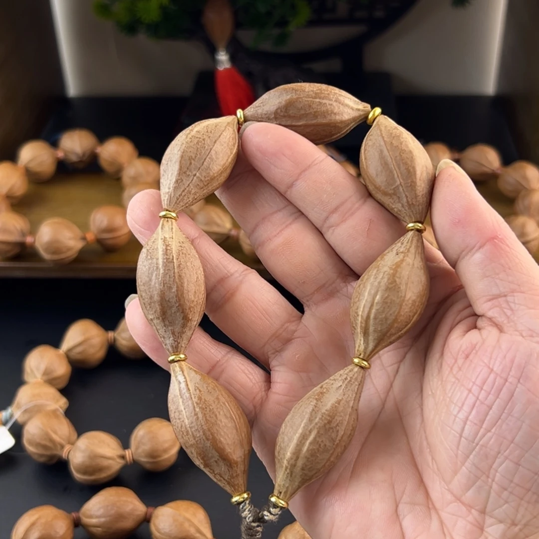 橄榄核吊坠梅林大榄核素串精品款