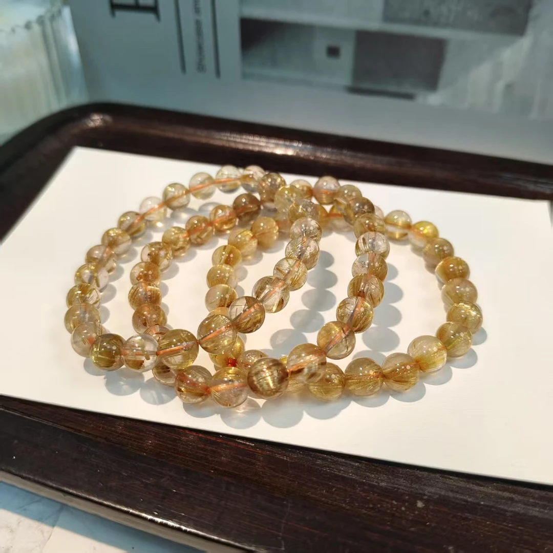 【小院甄选】金发晶单圈手链约7mm 多样性发一件 GGD949