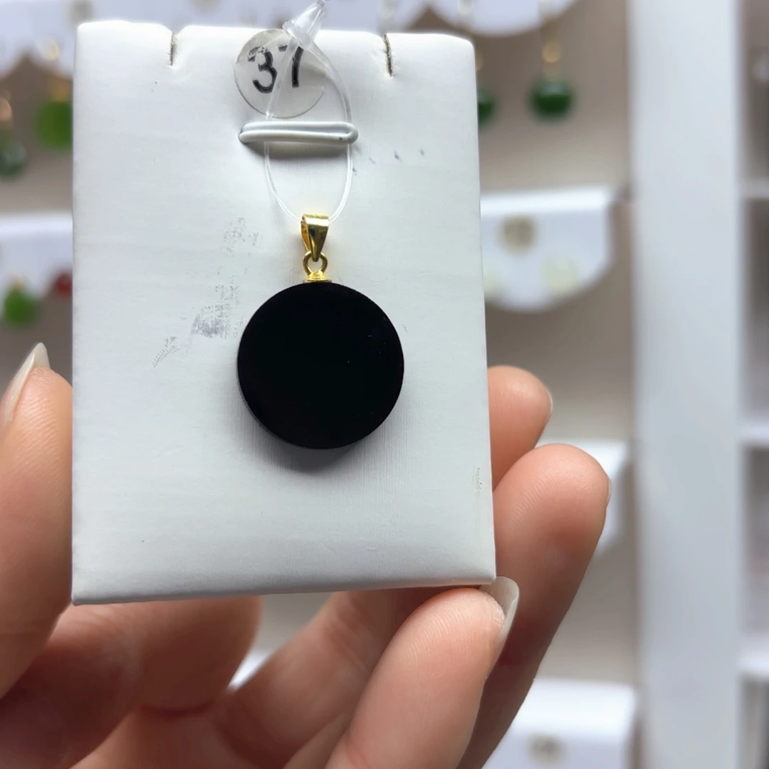 和田玉吊坠(不含链)银S925镶嵌