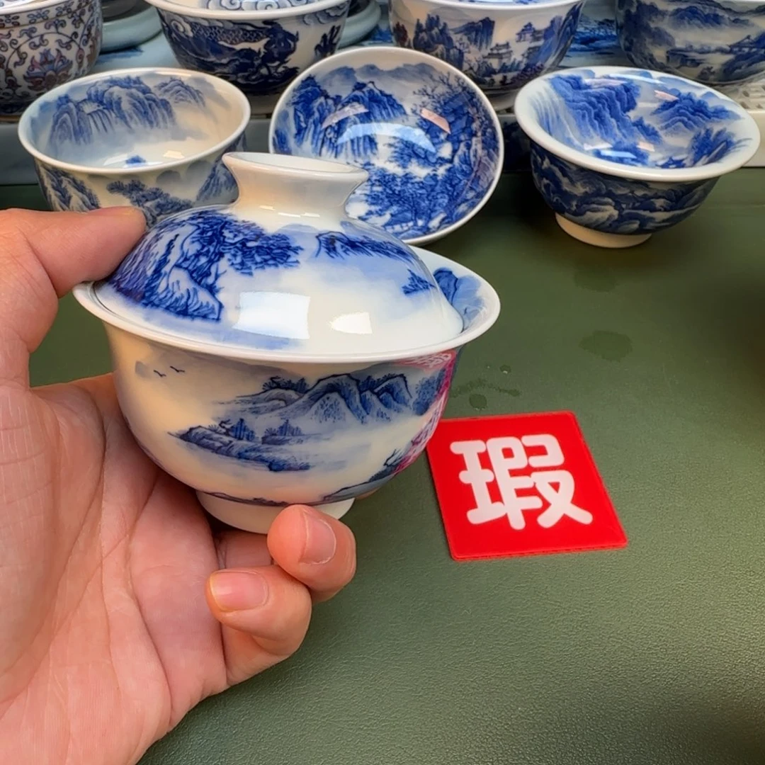 纯手工纯手绘茶具石头开片88