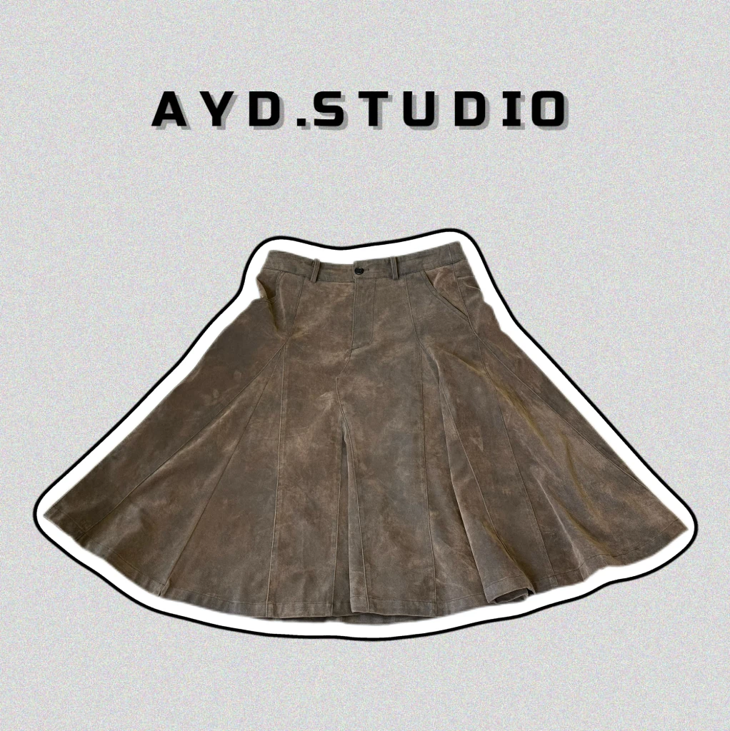 AYD.STUDIO时尚高腰显瘦高级感半身裙酷飒风
