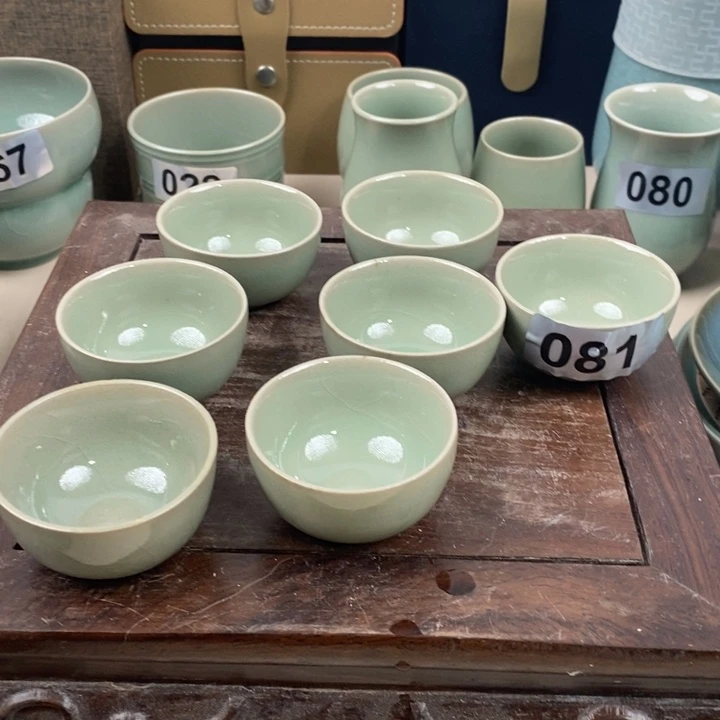 杯子天***边原碎釉，原产地汝瓷 微瑕