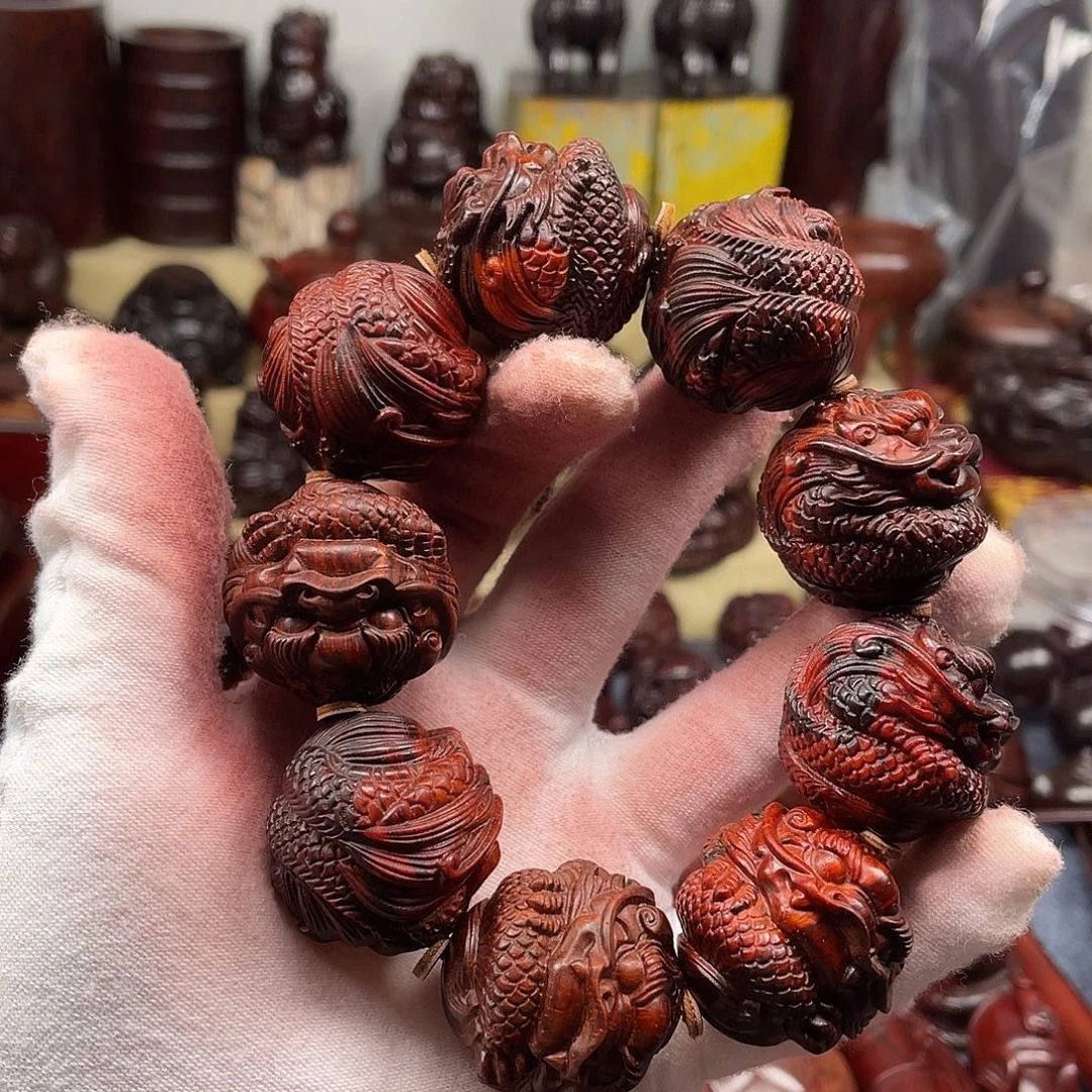 檀香紫檀（小叶紫檀）3.0龙王手串