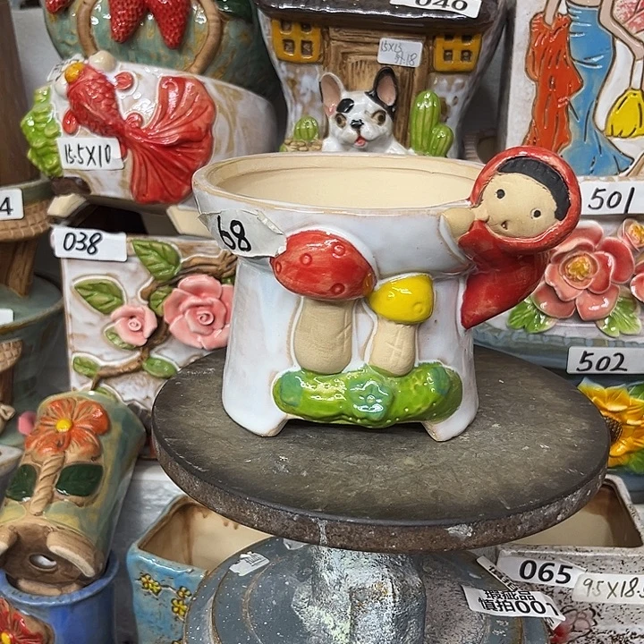 粗陶材质多肉花盆