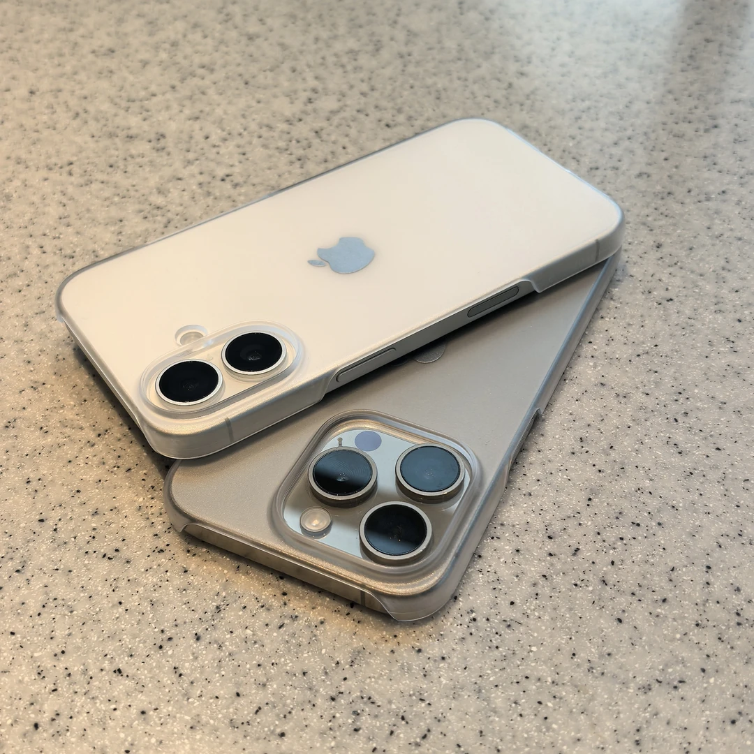 奥菲顿无边框PC磨砂硬壳适用苹果16promax手机壳华为oppo小米vivo