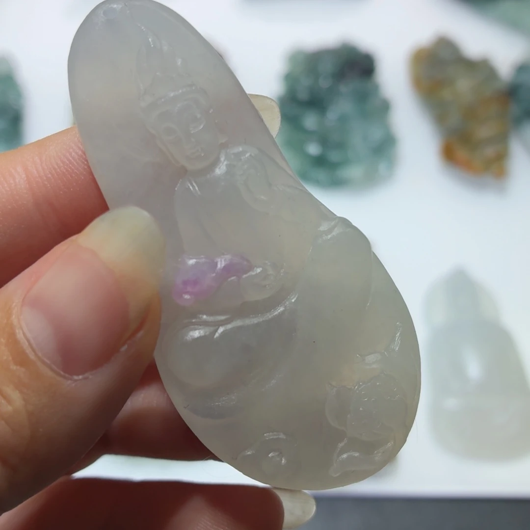 定制翡翠未镶嵌毛货
