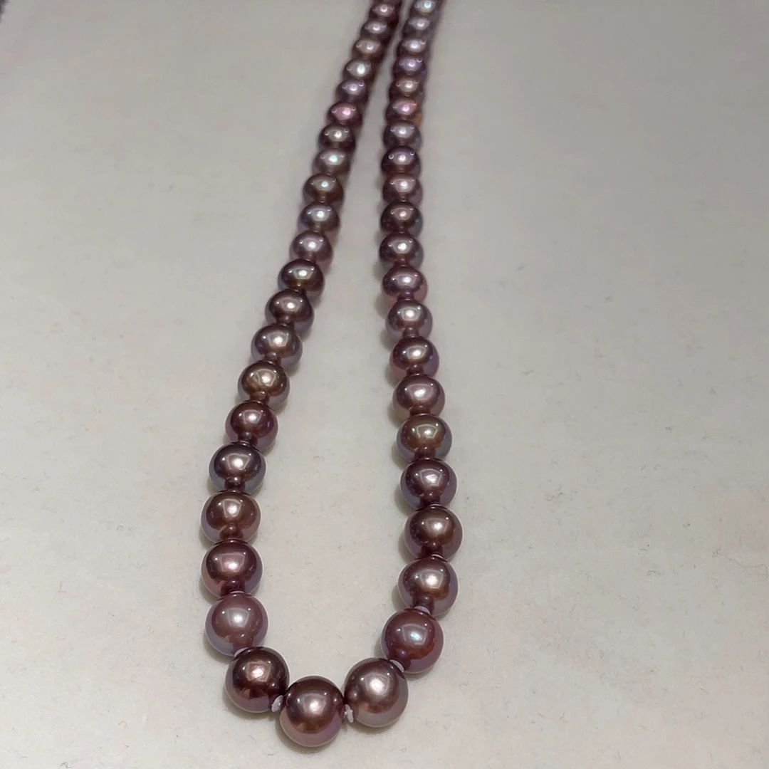 淡水珍珠银S925镶嵌颈饰