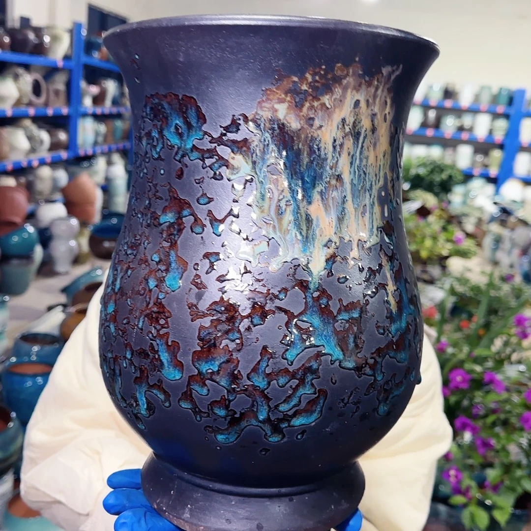 紫砂花盆高30口20