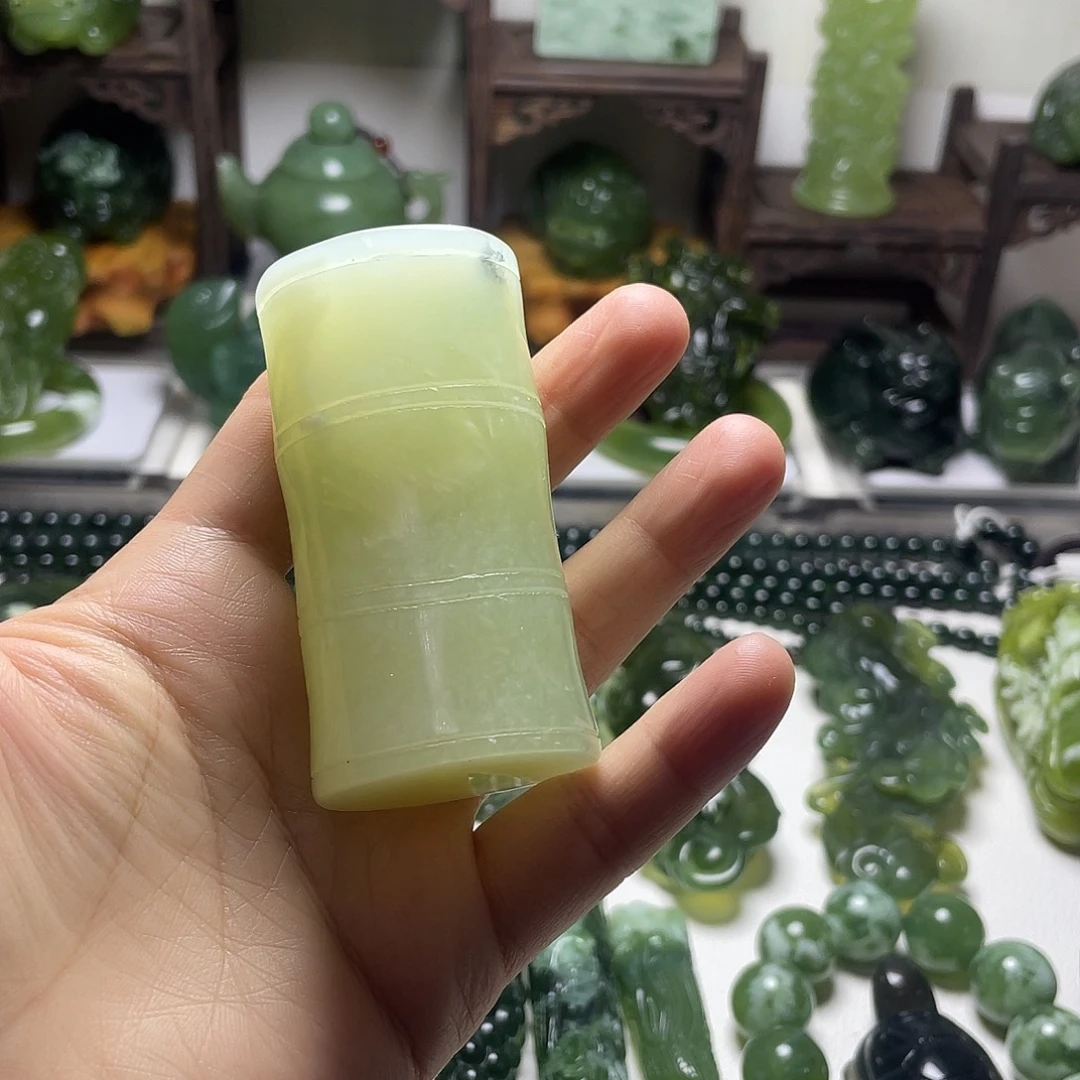 蛇纹石玉未镶嵌手把