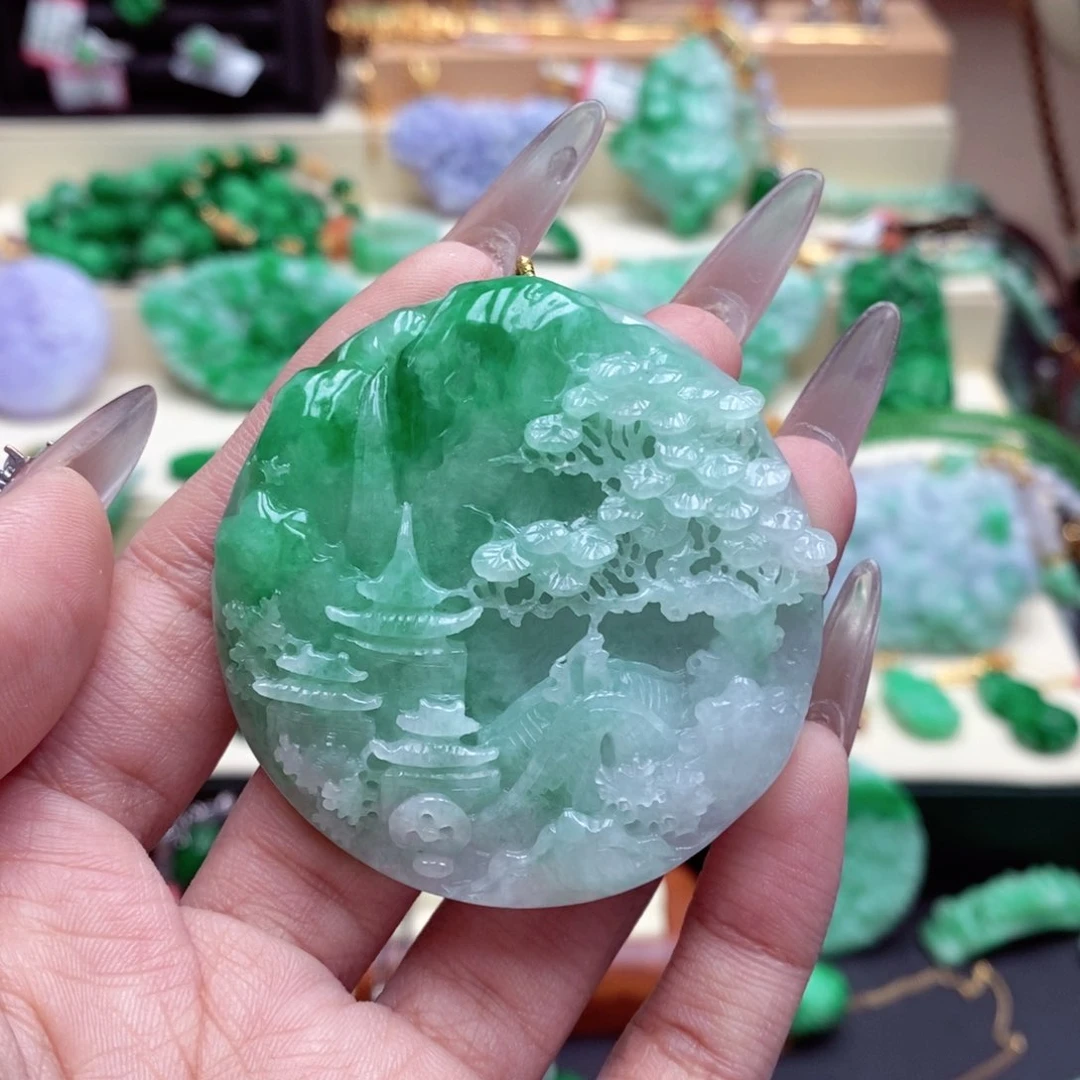 颈饰未镶嵌翡翠翡翠吊坠