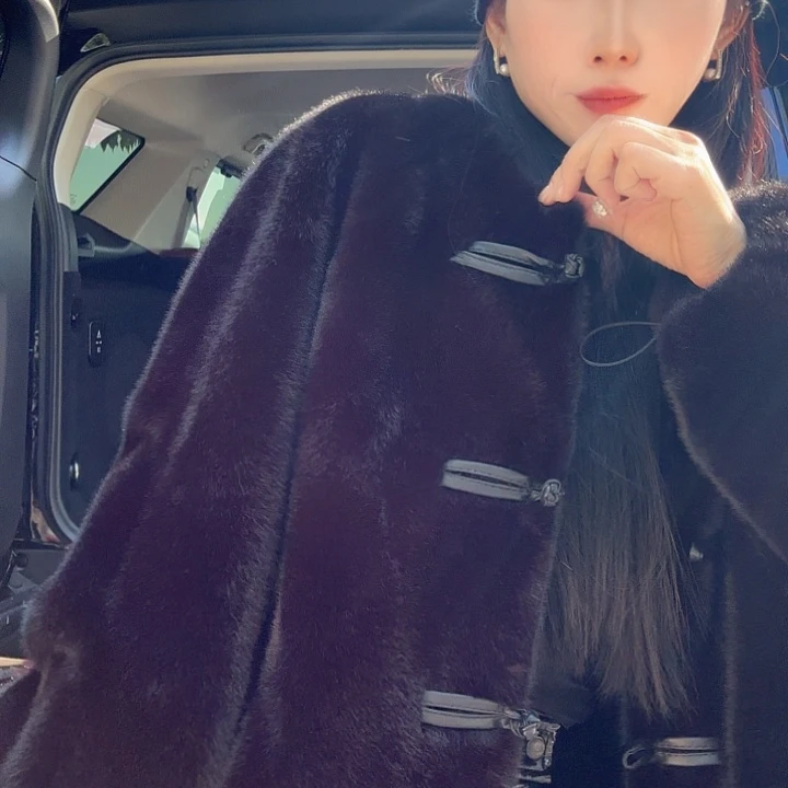 国风盘扣黑色短款