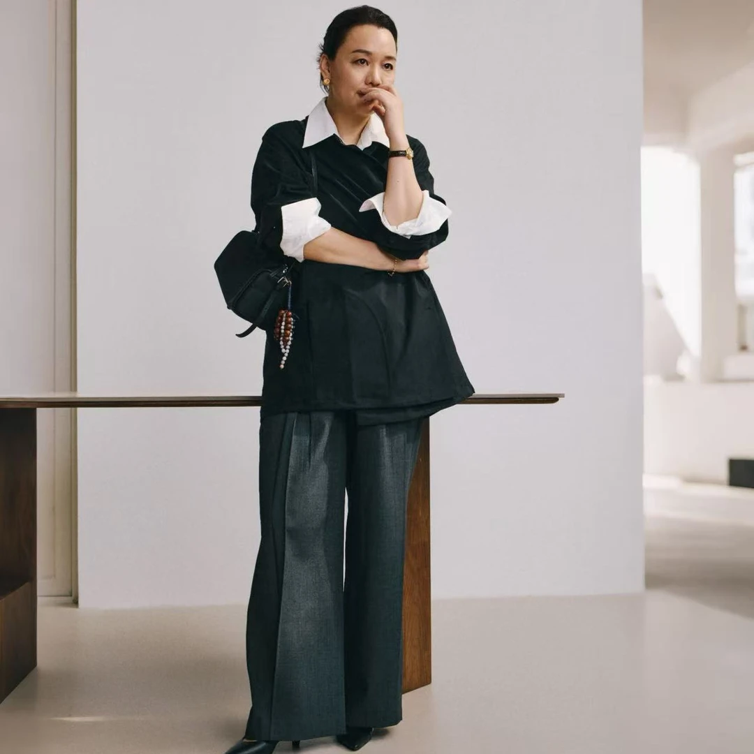 Ms.Qnn“大女主” 随性职场显瘦老钱风高级感直筒西裤 39P102 Q姐