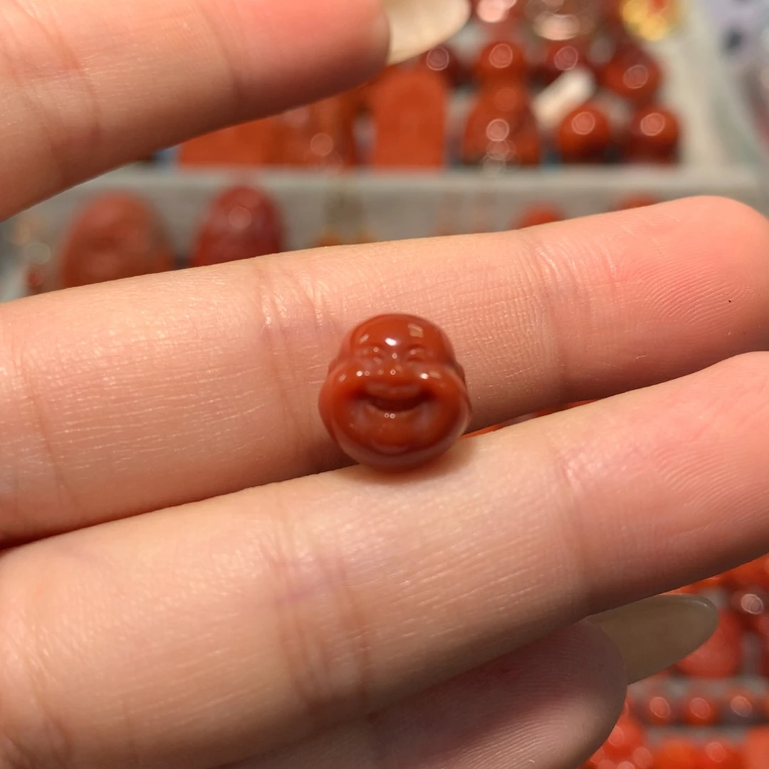 【闪购商品】未镶嵌弥勒佛南红玛瑙