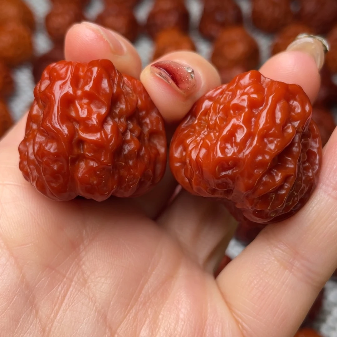 桃核吊坠@***z文玩核桃 手把件 蛤蟆头 31 微瑕不退