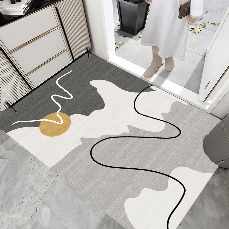 X191-7【80*120cm】硅藻泥入户门垫进门地垫门口玄关防滑免洗地毯