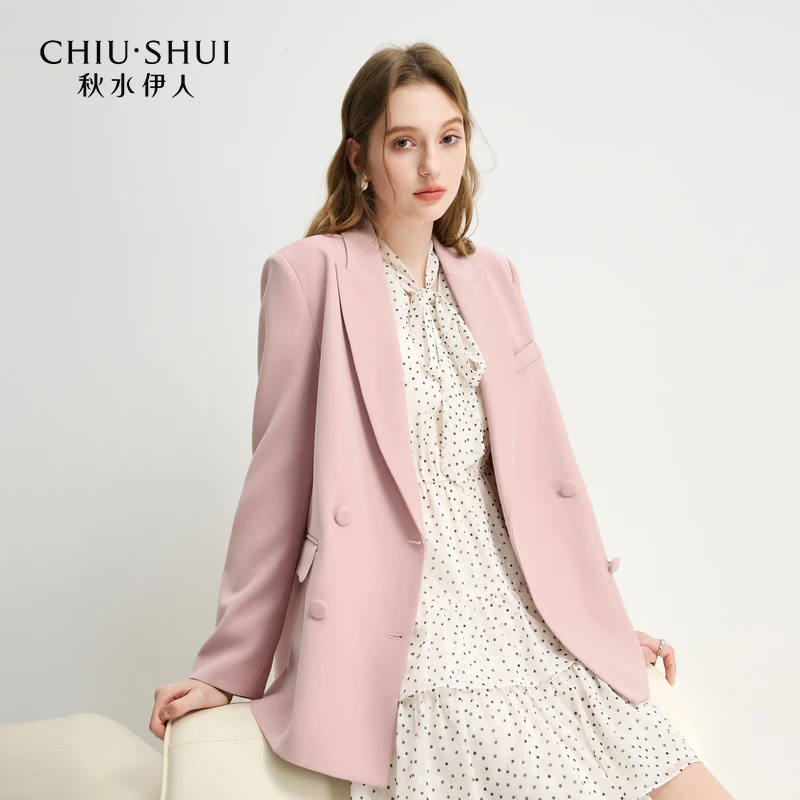 【许半夏专属】秋水伊人蝴蝶结西装外套2025年春季新款通勤H型上衣6