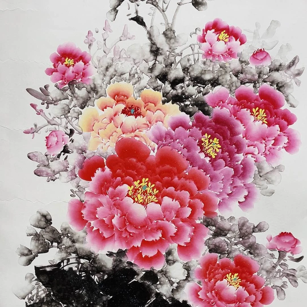 国画w老师手笔手绘作品