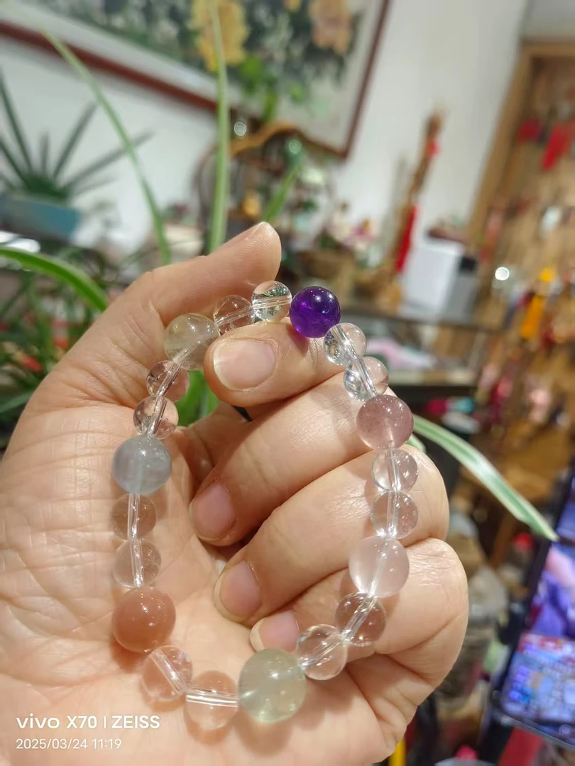 铜合金琉璃手链 琉璃珐琅彩色手串
