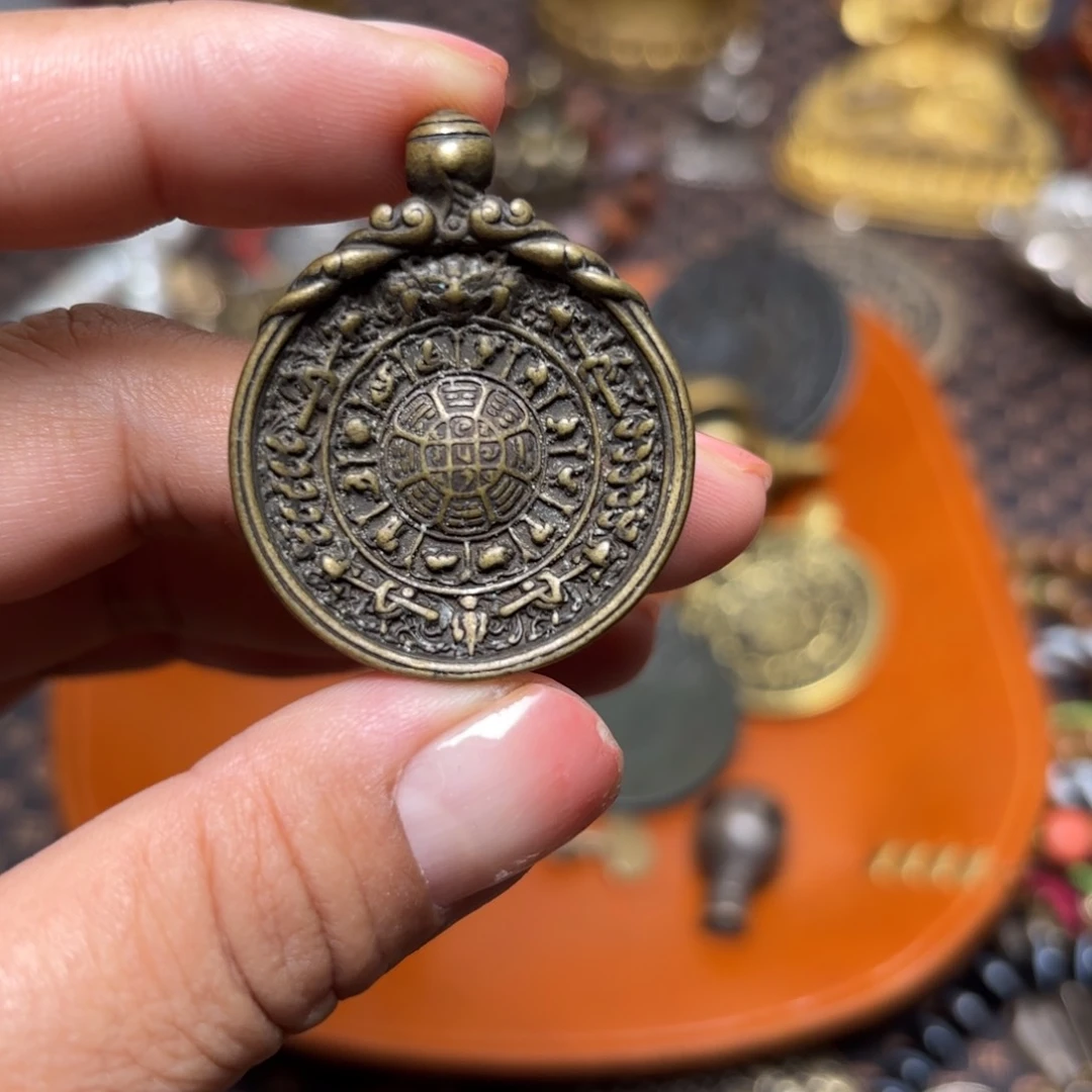 铜星月菩提吊坠项链吊坠