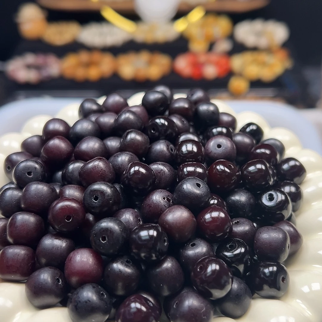 菩提根/象牙果手串微瑕卡12车厘子桶500颗