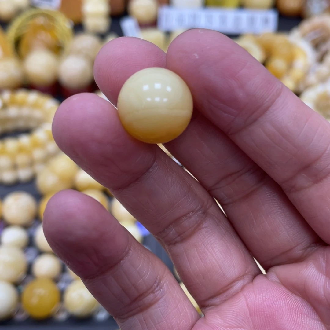 琥珀珠宝奇石未镶嵌15.1mm