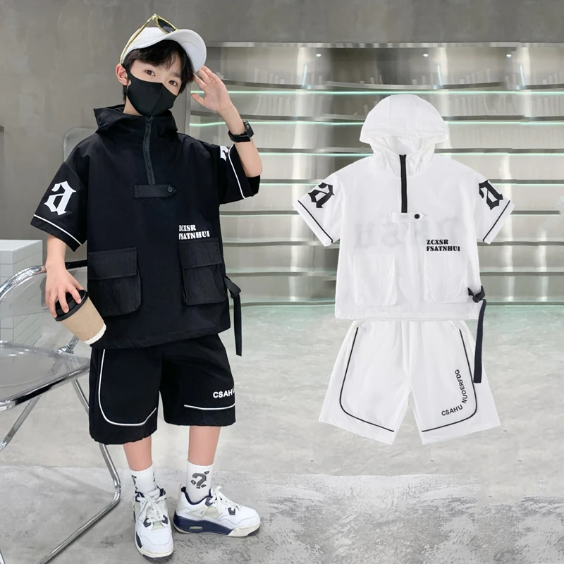 童装男童夏装套装2025新款短袖运动男孩夏款中大童夏季酷帅儿童潮