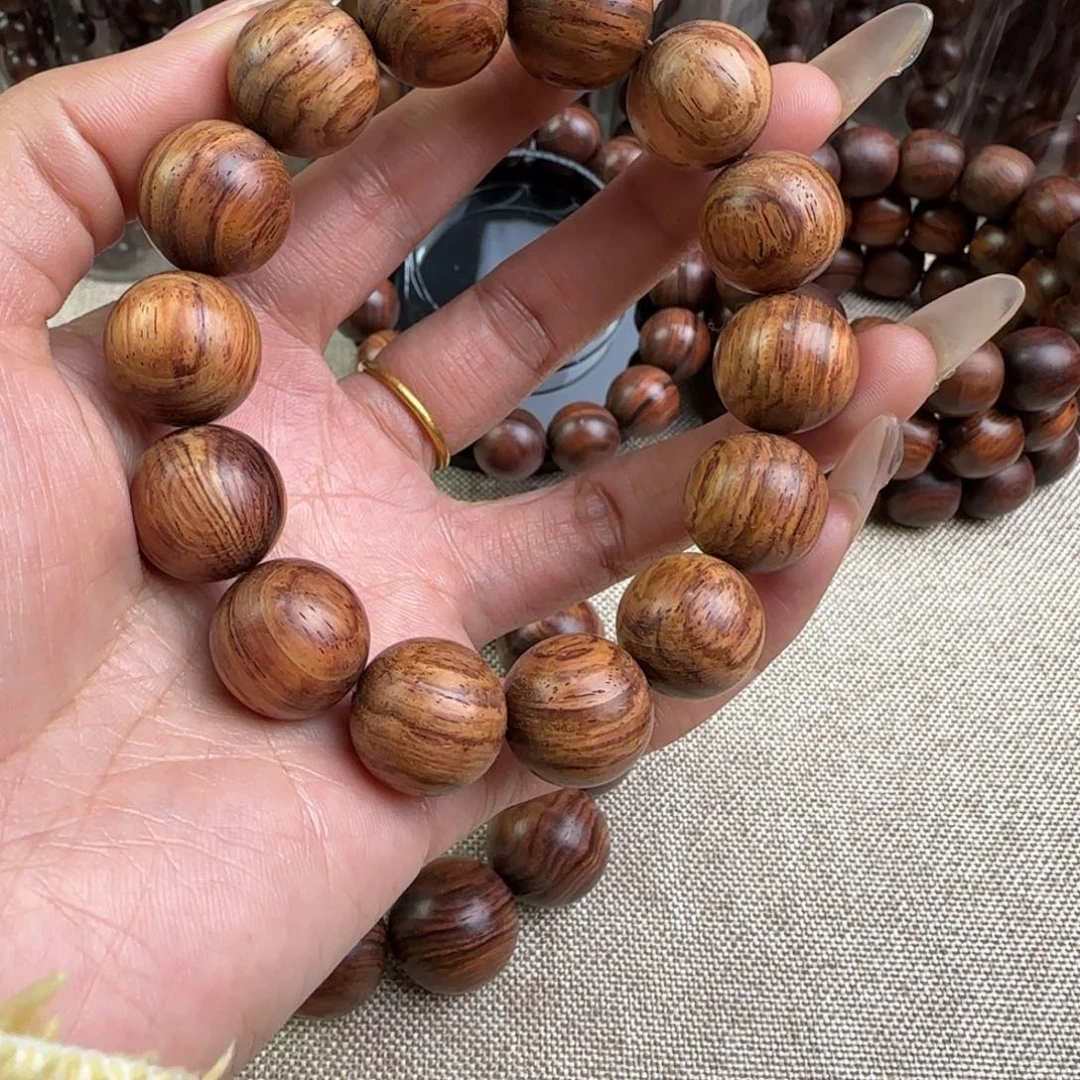 黄花梨/降香黄檀手串/手链老糠黄金底