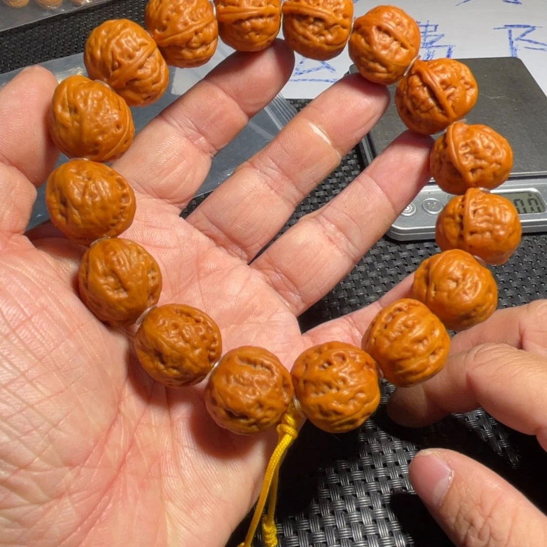 手串文玩核桃三角异性金蟾20