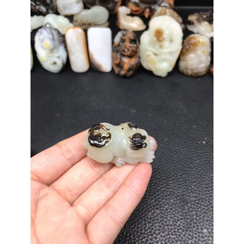 和田玉貔貅，实物漂亮