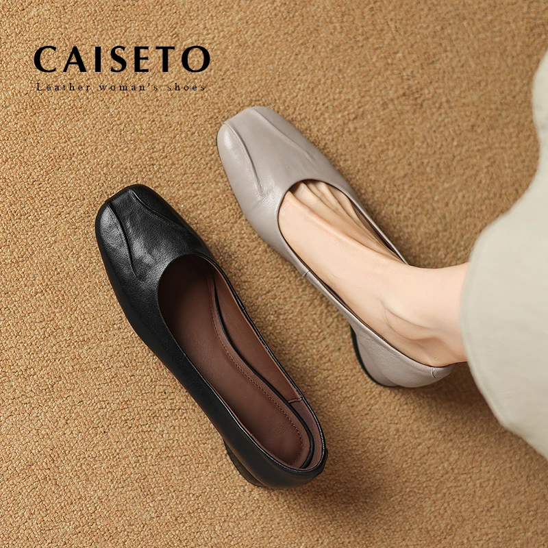 头层羊皮/2.5cm新款高级感软底粗跟气质百搭鞋子女款爆款新款D791